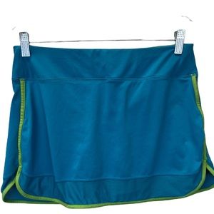 Athleta Cycling Skort In Blue And Green Size Large